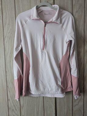 Under Armour Women’s Light Pink Quarter-Zip Pullover Sweater